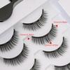 Dual Eyelid Set: Magnetic Liquid Eyeliner with Natural Long Thin False Eyelashes