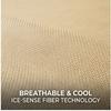 Machine Washable 3-Piece Ice Silk Cooling Mat Set with 2 Pillowcases, Breathable Summer Bed Sheet for Home Dorm, Soft Fitted Sheet