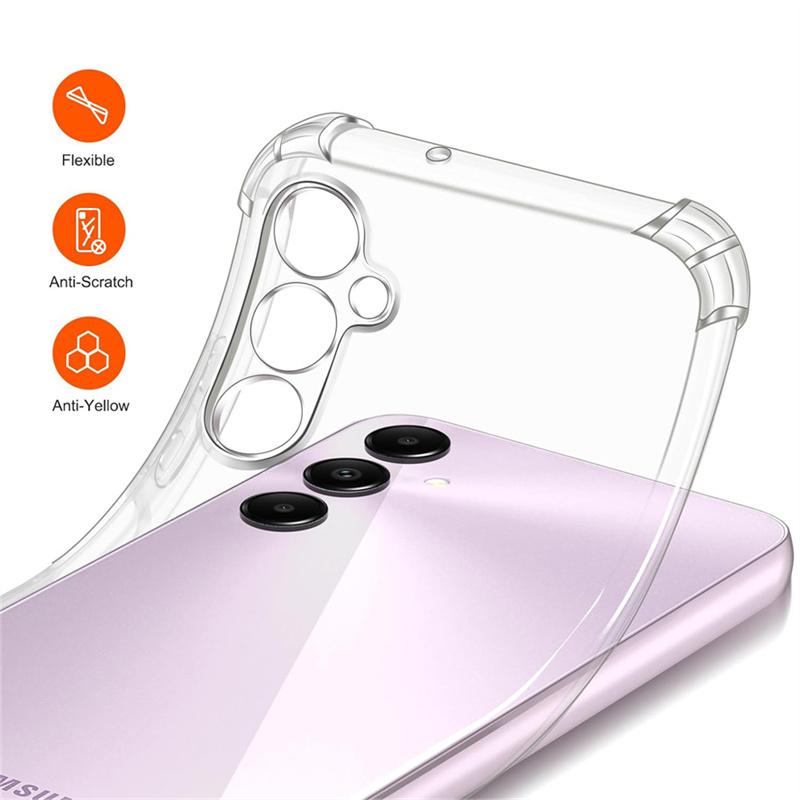 Super Full Body Protect Airbag Soft Clear Handyhülle für Samsung Galaxy S23 S24 Plus s24+ Ultra M14 M34 A15 A25 A35 A55 A05 A05S 4G 5G