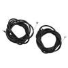 2pcs Brake Cable Replacement for M365 Pro4 Electric Scooter Black 6.4ft Rubber Steel Scooter Brake Line