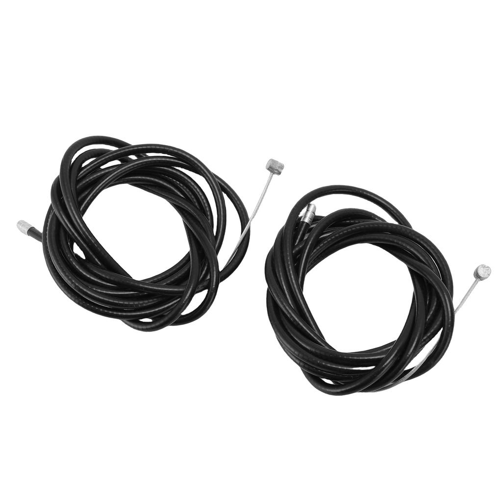 2pcs Brake Cable Replacement for M365 Pro4 Electric Scooter Black 6.4ft Rubber Steel Scooter Brake Line