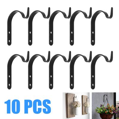 10Pcs Eisen Garten Wand Licht Hängen Blume Pflanze Aufhänger Topf Halterung Halter