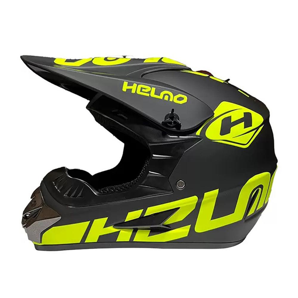 Full-face motorcycle helmet for men, suitable for go-karts, ATVs, mountain bikes, off-road riding, and downhill riding, suitable for all seasons