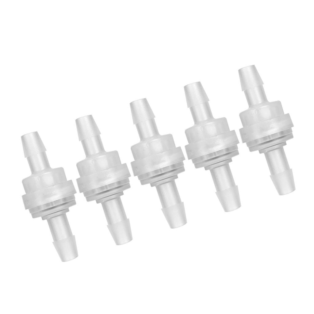 5PCS Plastic Check Valve Non Return One Way Valve for Water Treatment(6mm )