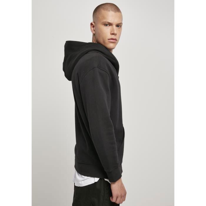 Sweatshirt à capuche Urban Classics organic full zip - noir - XL
