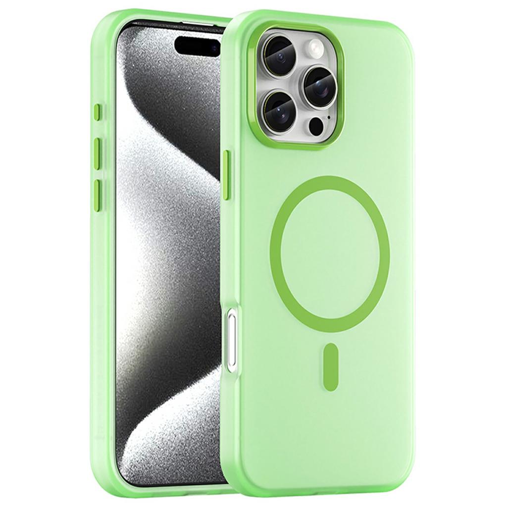 For iPhone 16 Pro Max Case Compatible with MagSafe TPU+PC Slim Matte Translucent Phone Cover