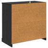 Sideboard in Black Oak Look 70 x 35.5 x 67.5 cm