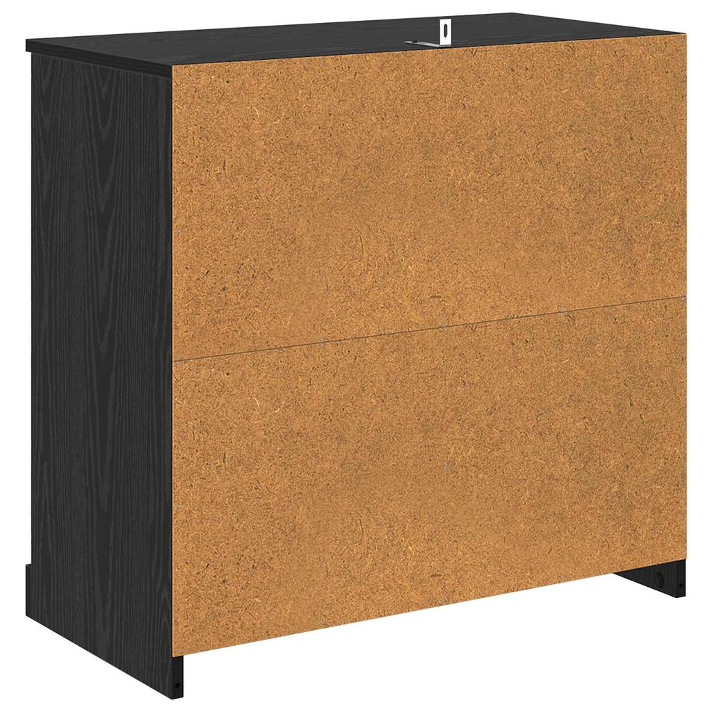 Sideboard in Black Oak Look 70 x 35.5 x 67.5 cm