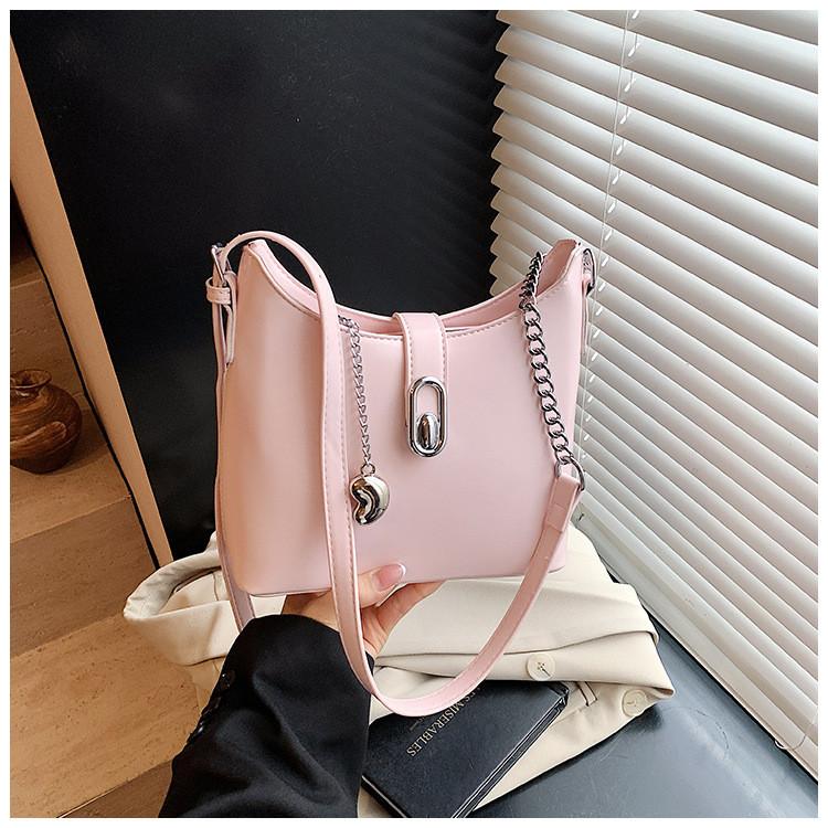 IELGY Trendy Fashion All-Match One-Shoulder Commuter Cross-Body Bucket Bag