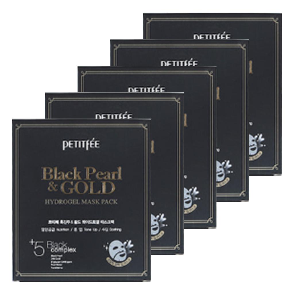 Petitfee Black Pearl & Gold Hydrogel-Maskenpackung (3 Optionen)