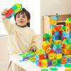 140/160/260Pcs Kids Waffle Building Blocks Toy Toddlers Boys Girls Interlocking Blocks Construction Learning STEM Educational Toy Set