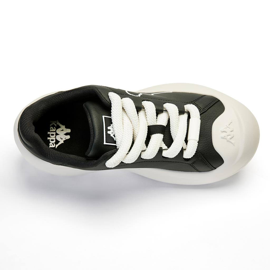 Kappa Back-To-Back Comfortable Feel Soft Upper Fashion Trend Slip-Resistant Durable Low-Top Casual Shoes Women Casual Shoes Black White K0E45CC00F-990