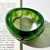Boho Irregular Acrylic Resin Chunky Bangles for Women On Hand Goth Geometric Charm Bracelets Couple Jewelry Gift