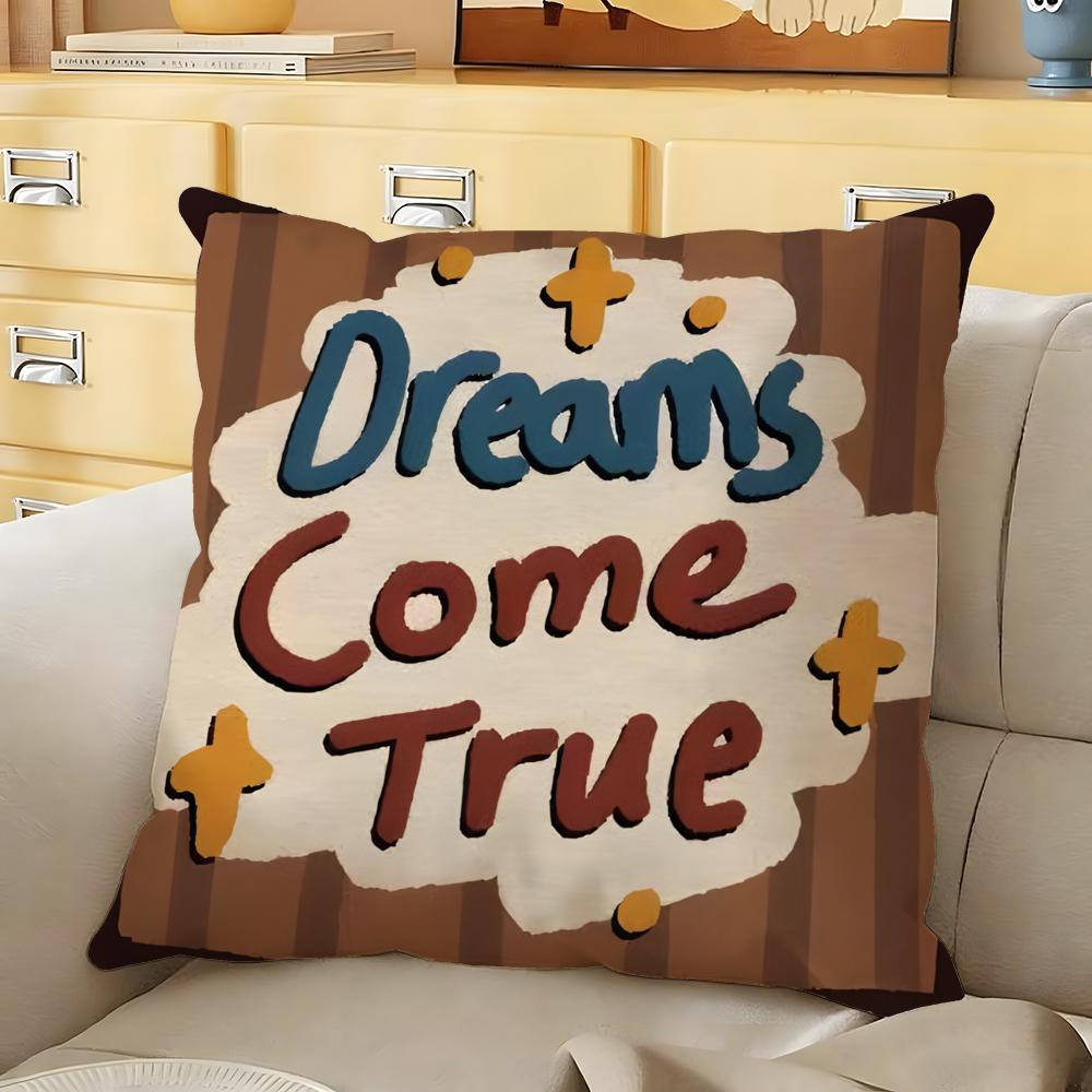 Sweet Chocolate Cube Block Cushion Cover Soft Durable Reversible Pillow Cover Home Car MultiScene Daily Comfort Pillowcase