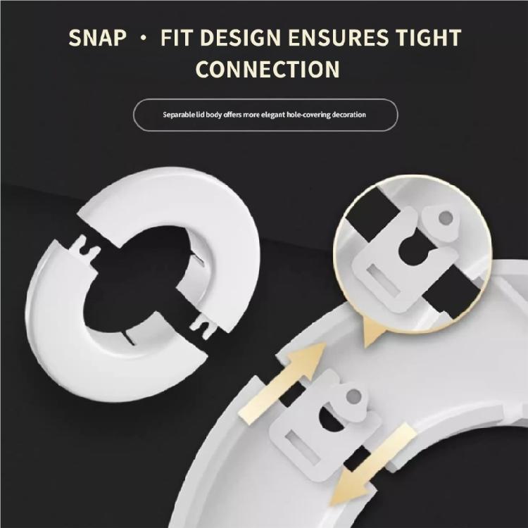 Wall Decorative Cover Pipe Plug Entry Cable Passage Hole Cover for Air Conditioning and Pipe Installations