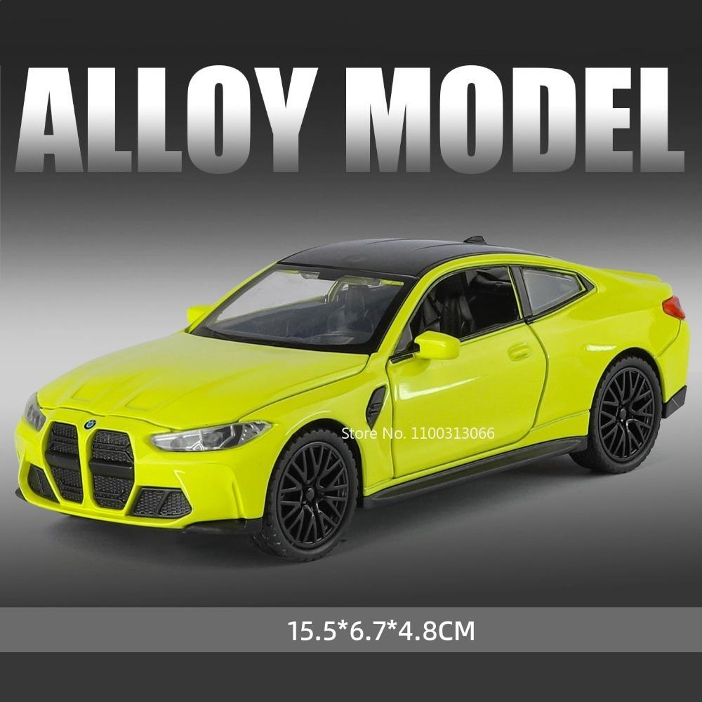 1:32 M4 Toys Cars Models Alloy Diecast With Sound Light Miniature Vehicles Exquisite Interior Supercar Perfect Gifts for Kids