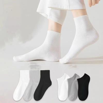5pairs Disposable Travel Socks for Men Women Washable Sock One Time Small Portable Breathable Cotton Sock for Business Trip