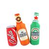 Plüsch Quietschespielzeug Bierflasche Cola Simulation Haustier Hund Kauspielzeug Welpen Hundezubehör Hundespielzeug für Große Hunde