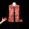 Elegant Golden Velvet Tang Suit Three-Piece Set for Middle-Aged Women - 2026 Spring/Autumn Collection