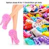 50 Pairs Doll Shoes High Heel Shoes Doll Boots Flat Shoes Set for 11.5 Inch Girl Dolls Different Assorted Colors Fashion Shoes