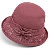 Hat female spring and autumn sun protection breathable basin hat bucket hat short brim thin cloth hat