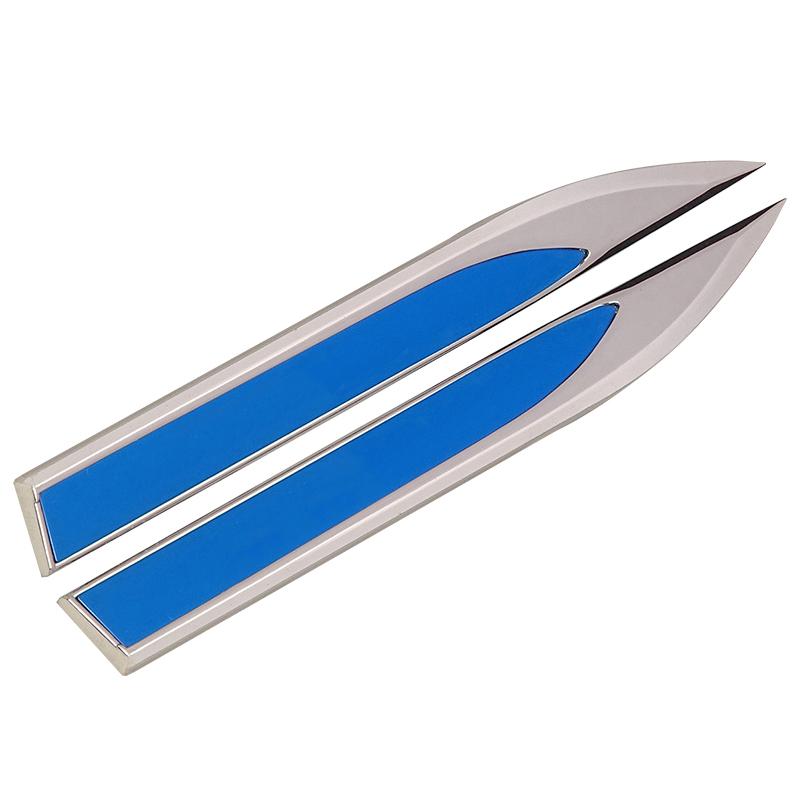 

2PCS 3D Metal Emblem Badge Car Body Side Decoration Sticker For aixam eAIXAM MINAUTO SANSATION BREAK car decor car sticker
