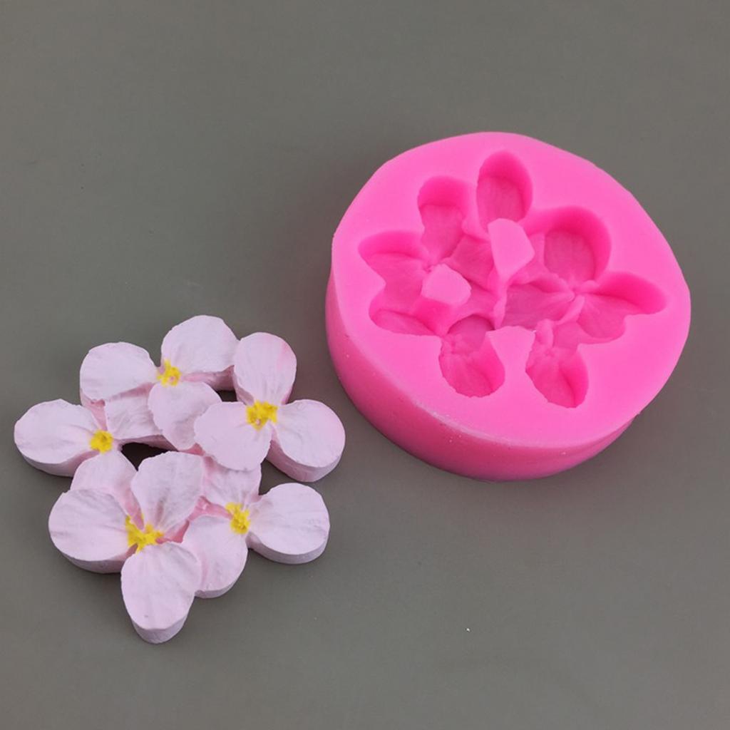 Flower Candle Silicones Molds for Handmade Candle Soap Flower Shape Fondant Silicones Molds for Chocolate Candy Baking