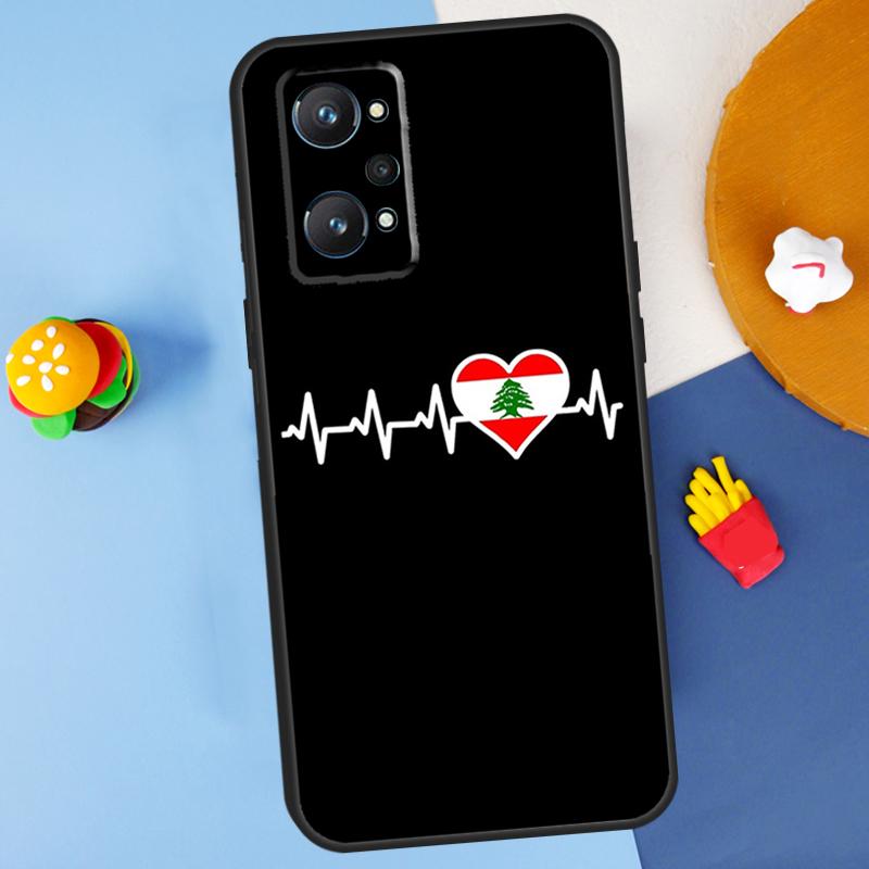 Lebanese Lebanon Flag For Realme 11 10 12 13 14 Pro Plus GT 5 6 6T GT7 Pro C61 C53 C51 C21Y C25S C55 C67 C75 Case