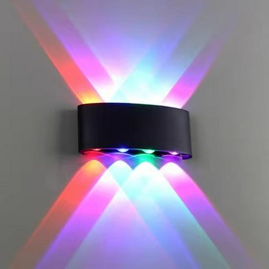 Ultra-Thin LED Waterproof Wall Light: Balcony, Hallway, Staircase, Corridor Spotlight with Colorful Single-Head Design for Bedside or KTV.