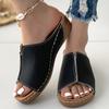 Fashion Summer Shoes Women Sandals Open Toe Shoes Woman Slides Walking Shoes Wedge Women's Sandals Breathable Footwear Female Slipper