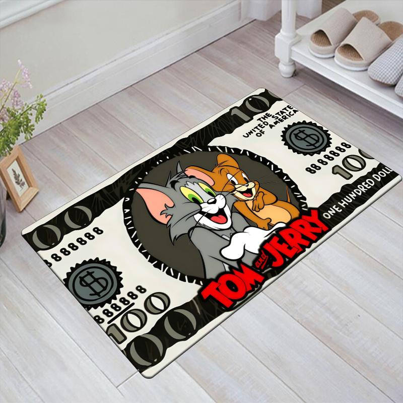 Cartoon Tom&Jerry Carpet Rug for Living Room Bedroom Home Sofa Decoration,Kids play Non-slip Floor Mat