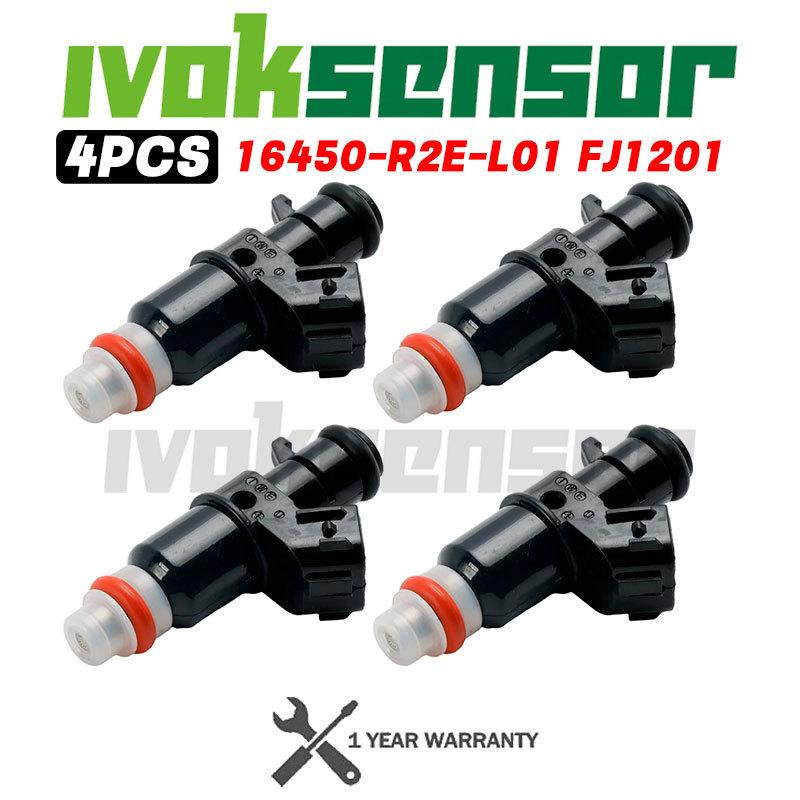 4PCS/lot OEM 16450-R2E-L01 Fuel Injector Nozzle For HONDA 12-15 CIVIC 16-20 HR-V 1.8L 16450R2EL01 FJ1201 2-39268 800-2237N