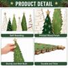 Multicolor Christmas Desktop Ornament Wood Xmas Tree Tabletop Decoration Photo Props Deer Snowflake Scene Decorative Ornaments