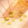 Explosive Necklace Light Luxury K Love Photo Frame Pendant Can Be Engraved Titanium Steel High-end Couple Necklace Jewelry