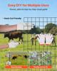 Farm Fence, 122cm X 15.2m, 2 X 4 In Mesh 14 Gauge Galvanized Steel Wire Fencing for Cattle, Hog & Sheep , Heavy Duty Vinyl Coated Livestock Fence for