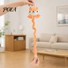Cartoon Shape Cat Toy Plush Animal Toy, Long Tail Chew with Crinkle Sound, Interactive Hanging Stuffed Fox Chick Monkey for Indoor Cats Solo