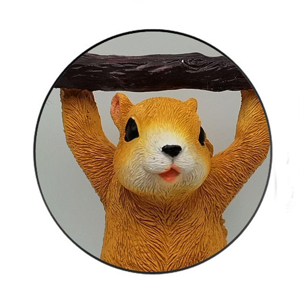 Cute Squirrel Statue Pendant Cartoon Miniatures Figurine Crafts Animal Sculpture  Outdoor