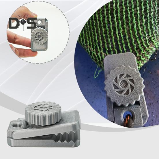 1/2/3/4Pcs Camping Rope Clamp Tarp Clip Heavy Duty Lock Grip Camping Tent Fastener Holder Canopy Awning Shade Cover Clamp