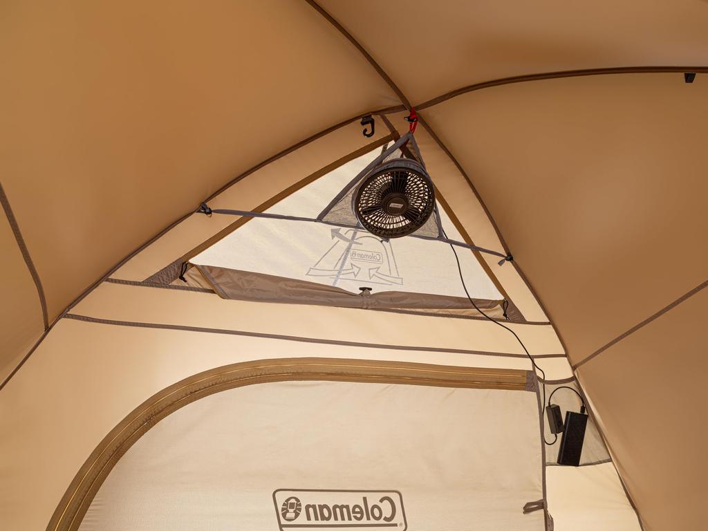 Coleman Tough Wide Dome Camping Tent Easy Person 1500mm Water Pressure Includes and Storage Features Air Circulation System VI/3025 (Greige) -