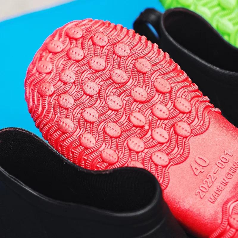 Fashion Men's Rain Shoes Waterproof Short Boots Trendy Fashionable Non-Slip Wear-Resistant Kitchen Work Outdoor Fishing Rubber Shoes