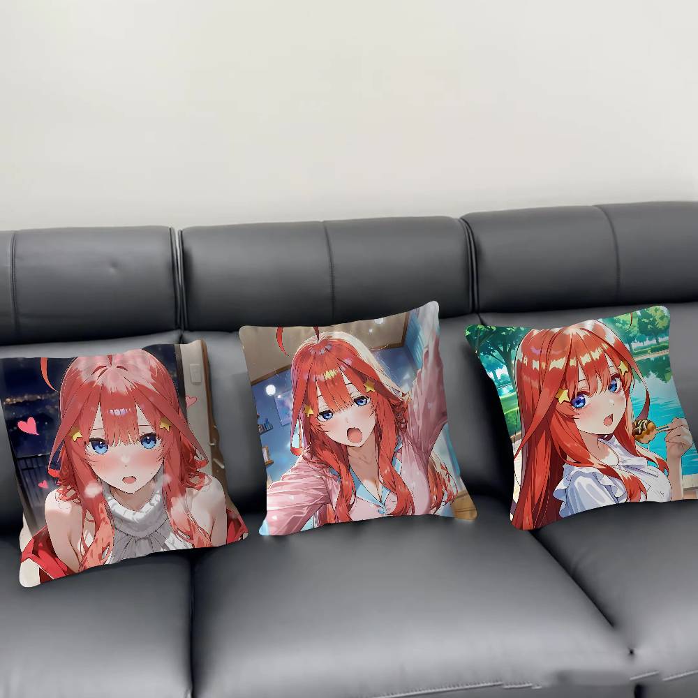Anime N-Nakano-Itsuki Pillow Gift Home Office Decoration Pillow Bedroom Sofa Car Cushion CoverPillow Case