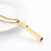 Mindful Breathing Whistle Necklace Stainless Steel Anxiety Reduction Necklace Stress And Panic Relief Necklace Adjustable Length Meditation Inner