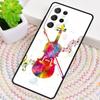 Musical Notes Violin Classical Soft Silicone Phone Case For Samsung Galaxy Note 10 Pro S26 S25 S24 S23 S22 S21 Plus Ultra Cover