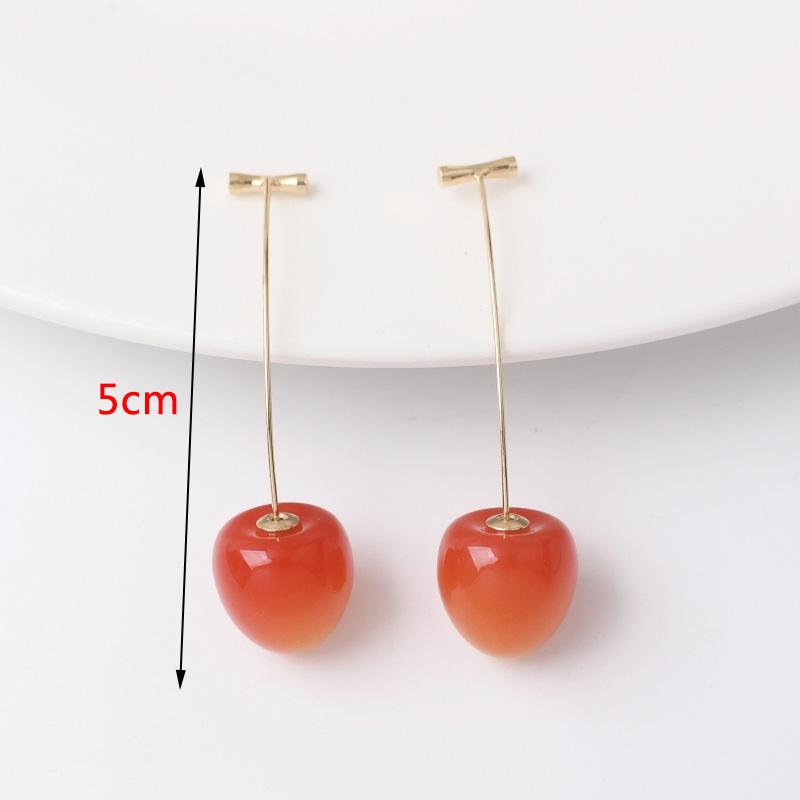 

Red Flower Dangle Earrings for Women Metal Butterfly Hanging Earrings Exaggerated Ear Zircon trend new pendientes mujer
