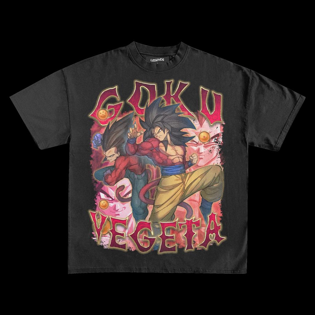 Dragon Ball Goku X Vegeta Tee Graphic T-shirt Women's Men's Oversized Streetwear Y2k Hip Hop Harajuku Short Sleeves High Quality Female Male Clothing
