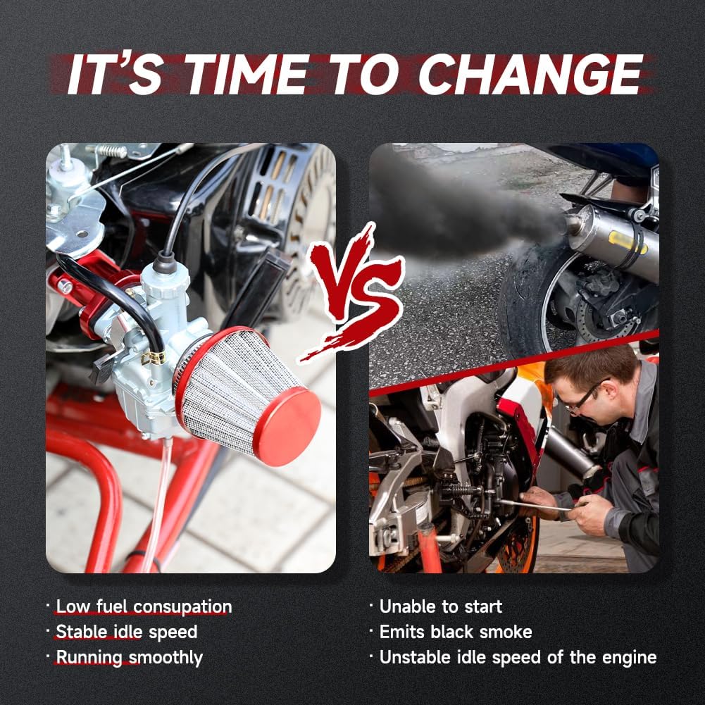 FVRITO VM22 26mm Carburetor Throttle Assembly Main Jets Kit for Predator 212cc 224cc 196cc Non Hemi Coleman CT200U BT200X Mini Bike KT196 Go Kart