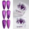 Xiaomi 1 Jar Purple Chrome Nail Powder Metallic Mirror Nail Art Pigment Dust Violet Nail Art Glitter Decoration Manicure Accessories
