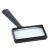 High-Power Handheld Rectangular Magnifying Glass for Reading and Outdoor Use