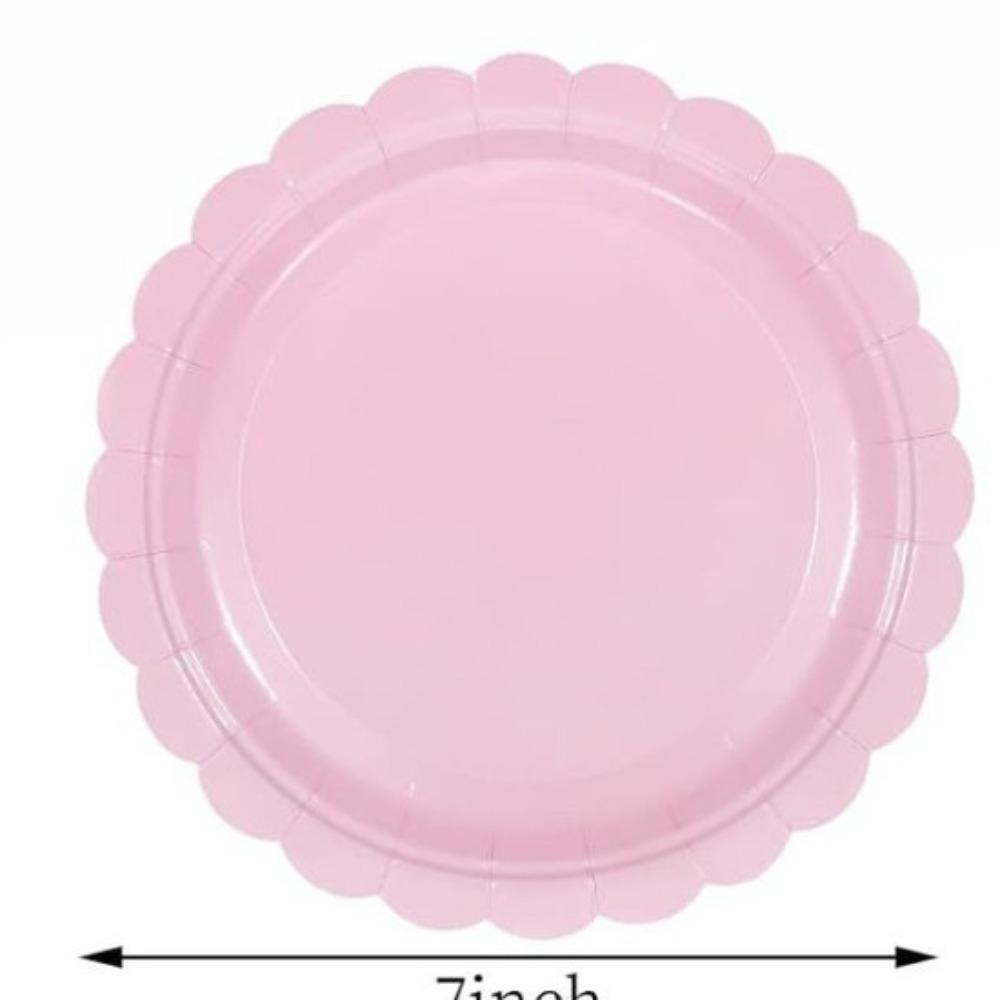 Conjunto de Louça Floral Vintage Descartável Borda Festonada Guardanapos Eco-Friendly Casamento