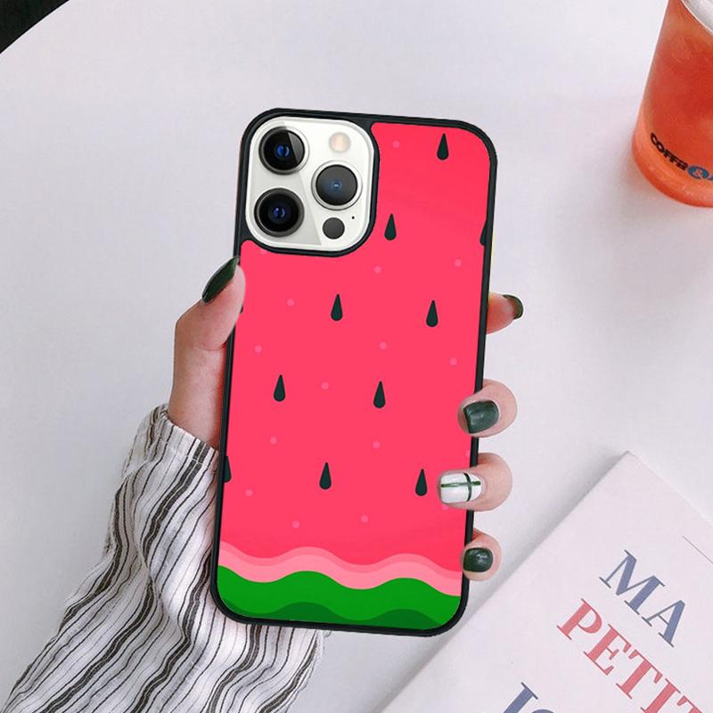 Cute Summer Fruit Watermelon Phone Case For iPhone 17 Air 14 13 12 16Pro Max 15  Plus Max Cover Shell coque